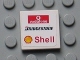 Part No: 3068pb0810  Name: Tile 2 x 2 with Vodafone (Wide), Bridgestone and Shell Logos Pattern (Sticker) - Set 8654