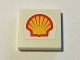 Part No: 3068pb0894  Name: Tile 2 x 2 with Shell Logo Small Pattern (Sticker) - Set 40195