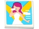 Lot ID: 342376348  Part No: 3068pb0918  Name: Tile 2 x 2 with Female Singer in Spotlights Pattern (Sticker) - Set 41093