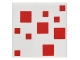 Lot ID: 331606458  Part No: 3068pb0991  Name: Tile 2 x 2 with Red Squares Pattern (Minecraft Cake)