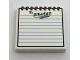 Lot ID: 122394583  Part No: 3068pb1042  Name: Tile 2 x 2 with Spiral Ruled Notepad with 'To ERASE!' Note Pattern