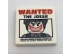 Part No: 3068pb1044  Name: Tile 2 x 2 with 'WANTED THE JOKER' Poster Pattern