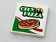 Part No: 3068pb1083  Name: Tile 2 x 2 with 'CITY PIZZA', Skyline, Pizza and Italian Flag Colors Pattern (Sticker) - Set 60150