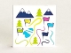 Part No: 3068pb1112  Name: Tile 2 x 2 with Map of Ski Resort with Flags, Trees and Mountains Pattern