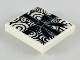 Part No: 3068pb1223  Name: Tile 2 x 2 with Black Spirals and Gift Wrap Ribbon and Bow Pattern