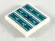 Part No: 3068pb1266  Name: Tile 2 x 2 with Dark Turquoise Seat Cushion Pattern (Sticker) - Set 41164