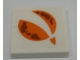 Part No: 3068pb1332  Name: Tile 2 x 2 with Orange City Mars Exploration Logo Pattern (Sticker) - Set 60228
