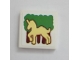 Part No: 3068pb1645  Name: Tile 2 x 2 with Trees and Unicorn Pattern (Sticker) - Set 75980
