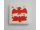 Part No: 3068pb1647  Name: Tile 2 x 2 with Red Phoenix Pattern (Sticker) - Set 75980