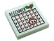 Part No: 3068pb1756  Name: Tile 2 x 2 with Calendar with Black 'DECEMBER', Number 24 and Holly with Berries Pattern (Sticker) - Set 10275