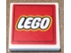 Lot ID: 389825007  Part No: 3068pb1758  Name: Tile 2 x 2 with LEGO Logo on Red Background Pattern (Sticker) - Sets 40145 / 40305 / 40528 / 40574 and Gear 40359