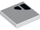 Part No: 3068pb1805L  Name: Tile 2 x 2 with Black Air Vent Grille Pattern Model Left Side