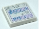 Part No: 3068pb1817  Name: Tile 2 x 2 with Silver Snowflakes and Medium Azure Music Notes Pattern (Sticker) - Sets 41148 / 43172