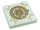 Part No: 3068pb1863  Name: Tile 2 x 2 with Gold Dragon and Scrollwork Pattern (Sticker) - Set 71755