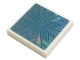 Part No: 3068pb1947  Name: Tile 2 x 2 with Metallic Light Blue Snowflake Pattern (Sticker) - Set 43197