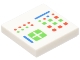 Lot ID: 401672725  Part No: 3068pb2032  Name: Tile 2 x 2 with Computer Console with Crosspatch and Bright Green, Red and Blue Lights, Buttons, and Lines Pattern