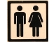 Part No: 3068pb2104  Name: Tile 2 x 2 with Black Man and Woman Silhouettes (Unisex Restroom) Pattern (Sticker) - Set 60216