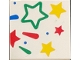 Part No: 3068pb2205  Name: Tile 2 x 2 with Green, Red and Yellow Stars Pattern