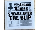 Part No: 3068pb2252  Name: Tile 2 x 2 with Newspaper 'NEW ASGARD Times' and '5 YEARS AFTER THE BLIP' Pattern (Sticker) - Set 76200