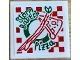 Part No: 3068pb2253  Name: Tile 2 x 2 with Green and Red 'Storm Baker's Pizza' Box Pattern (Sticker) - Set 76200