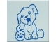 Part No: 3068pb2379  Name: Tile 2 x 2 with Puppy / Dog Pattern