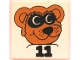 Lot ID: 227823256  Part No: 3068pb2414  Name: Tile 2 x 2 with Fabuland Raccoon Pattern