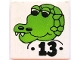 Lot ID: 412192952  Part No: 3068pb2421  Name: Tile 2 x 2 with Fabuland Crocodile Pattern