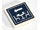 Part No: 3068pb2548 Name: Tile 2 x 2 with Arrow and Restaurant Seating Area Sign on Dark Blue Background Pattern (Sticker) - Set 41747 Part No: 3068pb2548 Name: Tile 2 x 2 with Arrow and Restaurant Seating Area Sign on Dark Blue Background Pattern (Sticker) - Set 41747