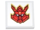Part No: 3068pb2613 Name: Tile 2 x 2 with Red, Black and Gold Mech Mask / Helmet Pattern (Sticker) - Set 71837 Part No: 3068pb2613 Name: Tile 2 x 2 with Red, Black and Gold Mech Mask / Helmet Pattern (Sticker) - Set 71837