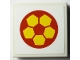 Part No: 3068pb2630 Name: Tile 2 x 2 with Red and Yellow Soccer Ball Pattern (Sticker) - Set 40385 Part No: 3068pb2630 Name: Tile 2 x 2 with Red and Yellow Soccer Ball Pattern (Sticker) - Set 40385
