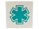 Part No: 3068pb2677 Name: Tile 2 x 2 with Dark Turquoise EMT Star of Life Pattern Part No: 3068pb2677 Name: Tile 2 x 2 with Dark Turquoise EMT Star of Life Pattern