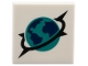Part No: 3068pb2804  Name: Tile 2 x 2 with Dark Turquoise, Dark Blue and Black Arctic Explorer Planet Earth Logo Pattern