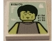 Part No: 3068pb2805  Name: Tile 2 x 2 with Minifigure Picture (Jake Sully) and Numbers '5156170', '41 56', '41 54' and '41 52' on Light Aqua Background Pattern (Sticker) - Set 75573