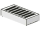 Part No: 3069p05  Name: Tile 1 x 2 with Black Grille Pattern