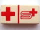 Part No: 3069pb0008  Name: Tile 1 x 2 with Swiss Red Cross Pattern