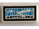 Part No: 3069pb0010  Name: Tile 1 x 2 with Medium Blue and Black Headlight Pattern (Sticker) - Sets 8431 / 8438 / 8460