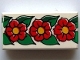 Part No: 3069pb0100  Name: Tile 1 x 2 with Scala Flower Pattern