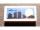 Part No: 3069pb0135  Name: Tile 1 x 2 with Skyline and Sunset on Blue Background Pattern (Sticker) - Set 8404
