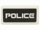 Lot ID: 135140786  Part No: 3069pb0155  Name: Tile 1 x 2 with White 'POLICE' on Black Background Pattern (Sticker) - Set 5970