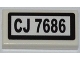Lot ID: 107000513  Part No: 3069pb0203  Name: Tile 1 x 2 with 'CJ 7686' Pattern (Sticker) - Set 7686