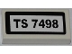 Lot ID: 100454273  Part No: 3069pb0218  Name: Tile 1 x 2 with 'TS 7498' Pattern (Sticker) - Set 7498