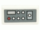 Part No: 3069pb0246R  Name: Tile 1 x 2 with Control Panel with Red and White Buttons on Dark Bluish Gray Background Pattern Model Right Side (Sticker) - Set 7661