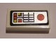 Part No: 3069pb0297  Name: Tile 1 x 2 with Red and Yellow Console Lights and Buttons Pattern (Sticker) - Set 7754