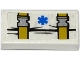 Part No: 3069pb0375  Name: Tile 1 x 2 with EMT Star of Life and 2 Fastening Straps with Clips Pattern (Sticker) - Set 60086