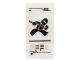 Part No: 3069pb0403  Name: Tile 1 x 2 with Ninjago Game Card with Black Ninja Cole Pattern (Sticker) - Set 70751