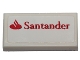Lot ID: 250726323  Part No: 3069pb0420  Name: Tile 1 x 2 with Santander Logo Pattern (Sticker) - Set 40190