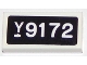 Part No: 3069pb0457  Name: Tile 1 x 2 with 'Y9172' Pattern (Sticker) - Set 75875