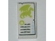 Part No: 3069pb0472  Name: Tile 1 x 2 with Lime Dragon, Dark Green Lines and Bright Light Blue Elemental Symbols Pattern