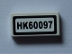 Part No: 3069pb0476  Name: Tile 1 x 2 with 'HK60097' Pattern (Sticker) - Set 60097