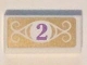 Part No: 3069pb0491  Name: Tile 1 x 2 with Medium Lavender Number 2 in White Circle with Swirls on Gold Background Pattern (Sticker) - Set 41101